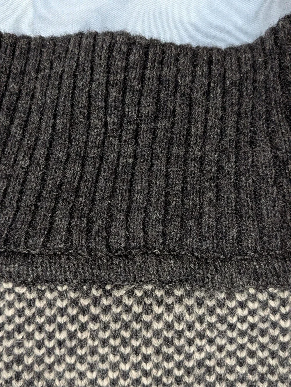 VTG 90s Trussardi Sport Knit Wool Blend Quarter Zip Sweater Elbow Patches Men L